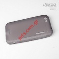 Case Jekod TPU Gel Alcatel OT995 in transparent black color.