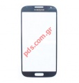 External glass window (oem) for Samsung Galaxy i9500 S IV, i9505 LTE in Dark Navy Blue color.