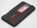 Original HTC EVO 3D battery cover black with red