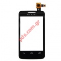 External Glass (OEM) Alcatel OT3040D with touch screen digitizer in black