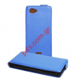 Protective case flip open type Slim Samsung i8190 Galaxy S III Mini Blue KABURA