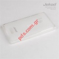 Case silicon Jekod Gel TPU Nokia Lumia 925 excellent fit in transparent White color