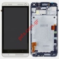  complete  (OEM) Silver LCD HTC ONE M7 (801E) White    .