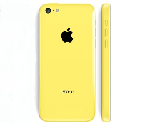 Original back cover Apple iPhone 5C Yellow color