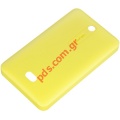Original battery cover Nokia Asha 501 Yellow Dual Sim.