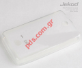 Transparent soft plastic silicon TPU case Nokia Lumia 501 excellent fit in transparent White color.