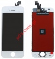 Display set LCD (TM) iPhone 5 White with front cover touch screen and digitizer 