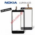 Original touch screen panel Nokia Lumia 625 with digitizer Black