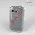 Case Jekod TPU Gel Samsung S5300 Pocket in white color.