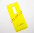 Original battery cover Nokia 301 Dual in Yellow color
