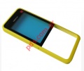 Original housing front cover Nokia 301 Yellow color 1 SIM with window