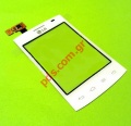 Original touch screen glass LG Optimus L1 II, LG E410, LG E410i with digitazer in White color 