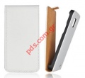 Protective case flip open type Slim Samsung i9500, i9505 LTE Galaxy S4 in White color