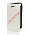Case Flip Book Mute iPhone 5 White color