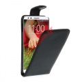 Protective case flip open Slim Magnetic D802 LG Optimus G2 in black color