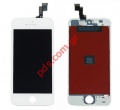   LCD (TM/AAA) Display iPhone 5S White (No parts)           