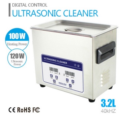 Ultrasonic bath is designed for ultrasonic cleaning SU-020S 3.2L/120W (Tank 240*135*100 mm) BOX