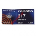 Battery watch Renata 317 (SR516SW) 1.55 Volt Silver Oxide.