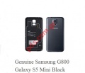 Original battery cover Samsung G800F Galaxy S5 Mini Black 