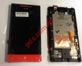 Original Complete set LCD Display HTC 8S, A620e Red including touch digitizer