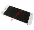 Original front cover set Alcatel OT 6036Y Idol 2 Mini 2 White with touch screen and LCD display 