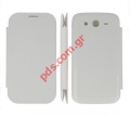 Case flip cover Book Samsung i9082 Grand Duos White 