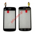 External glass with Digitazer (OEM) Huawei Ascend Y310 Black Touch Unit.