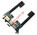 Original Flex cable PBA HTC Butterfly J with SIM reader and SD