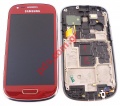 Original set Display Samsung i8200 Galaxy S3 Mini VE Red 
