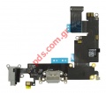 Καλωδιοταινία (OEM) iPhone 6 Plus Charge 5.5 Grey dock system σε μαύρο χρώμα.
