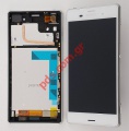    Sony Xperia Z3 (D6603) White    Front+LCD+Touchscreen.