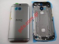 Original battery cover HTC ONE (M8) Grey Complete