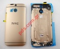 Original battery cover HTC ONE (M8) Gold Complete 