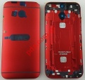 Original battery cover HTC ONE (M8) Red Complete 