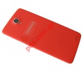Original back cover Red Alcatel OT 6040X, 6040D 6040D One Touch Idol X Dual SIM 