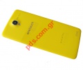 Original back cover Yellow Alcatel OT 6040X, 6040D 6040D One Touch Idol X Dual SIM 