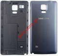 Original battery cover Samsung SM-N910F Galaxy Note 4 Black (Leather Edition)