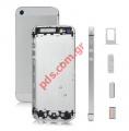 Πρόσοψη πίσω καπάκι (OEM) White Apple iPhone 5 A1428 με το μεσαίο πλαίσιο σε λευκό χρώμα
