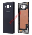 Original back cover Samsung Galaxy SM-A500F A5 Dynamic Black Blue color. 