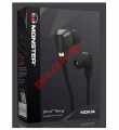 Original Handsfree Nokia WH-920 Purity by Monster Black (Wired Stereo Headset for iPod, iPhone, Smartphone and MP3)