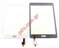 Εξωτερικό τζάμι (OEM) Acer Iconia Tab A1-830 White σε λευκό χρώμα με την αφή 