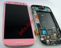 Original LCD Display set Samsung Galaxy S3 i9300 Pink with Touch Unit Digitazer Complete 