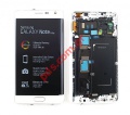 Front cover set LCD Samsung SM-N915FY Galaxy Note Edge white with touch screen and display