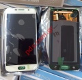 Original LCD Set Samsung Galaxy SM-G920F S6 (Super Amoled) White Pearl