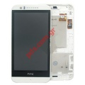Complete LCD (OEM) HTC Desire 510 White with Digitizer and Frame 