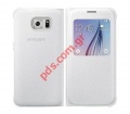 Original Samsung Cover S-View EF-CG920PB Galaxy S6 White 