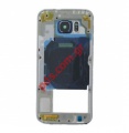 Original Samsung Galaxy S6 (G920F) Middle cover White with parts.