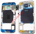Original Samsung Galaxy S6 (G920F) Middle cover Black with parts.