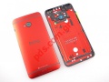 Original battery cover HTC ONE M7 801e Red color.