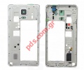 Original middle cover Samsung SM-N910 Galaxy Note 4 Silver White 